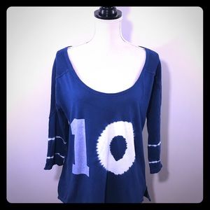 Free People “10” Shirt (L) Excellent! 1D2